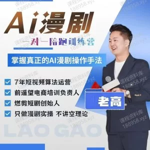 Ai漫剧 一对一陪跑训练营---老高 课程封面